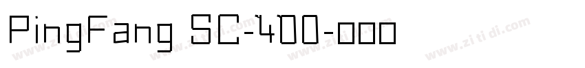 PingFang SC-400字体转换